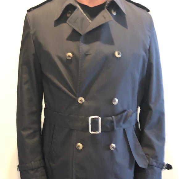 EUC AUTHENTIC MEN’S CANALI TRENCH COAT - Picture 1 of 13